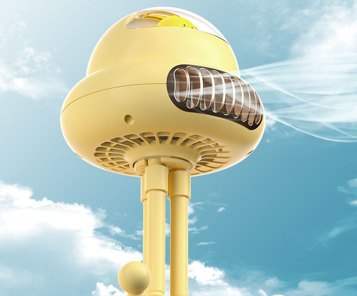 Ventilador Mini USB Recargable para Cochecito de Bebé