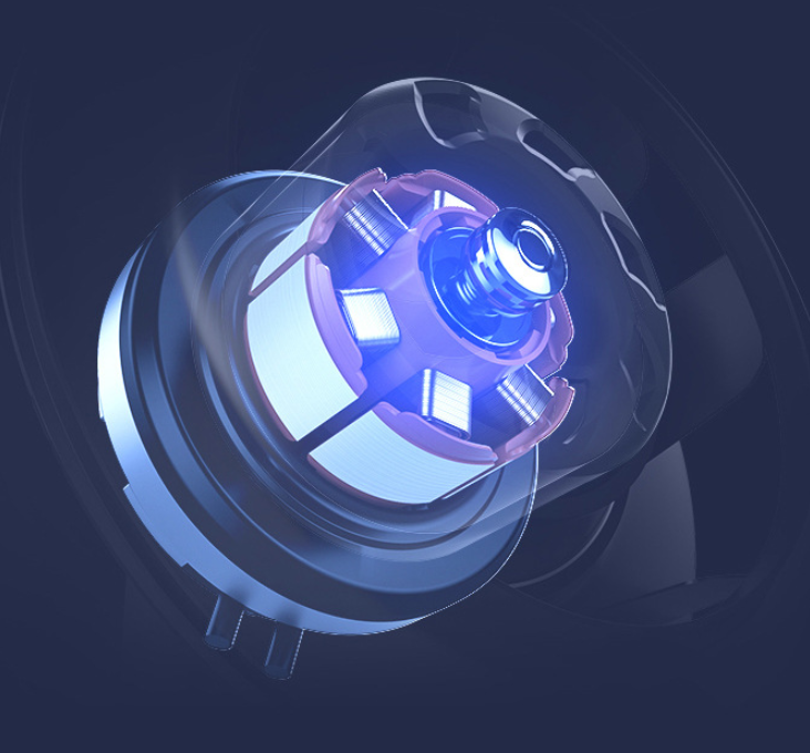 Ventilador de Mesa Plegable USB Recargable con 4 Velocidades y Luz Nocturna