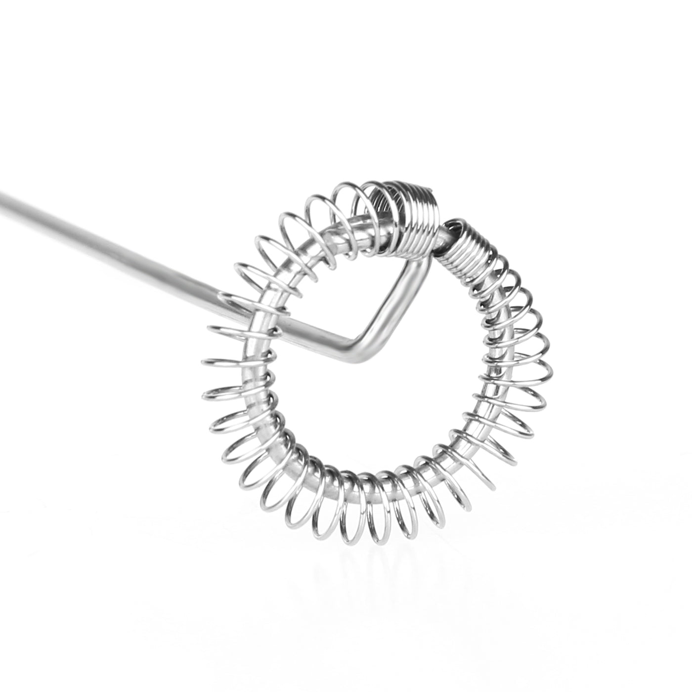 Batidor Espumador de Leche Eléctrico de Acero Inoxidable Portátil