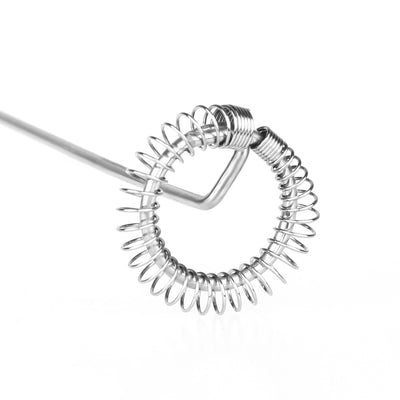 Batidor Espumador de Leche Eléctrico de Acero Inoxidable Portátil