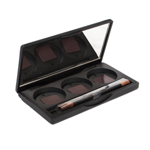 Paleta Magnética de Maquillaje de Tres Compartimentos