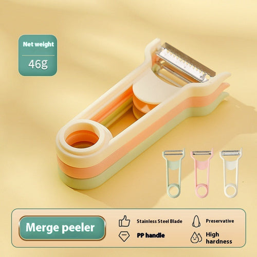 Rallador 3 en 1 de Acero Inoxidable Portátil