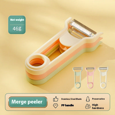 Rallador 3 en 1 de Acero Inoxidable Portátil